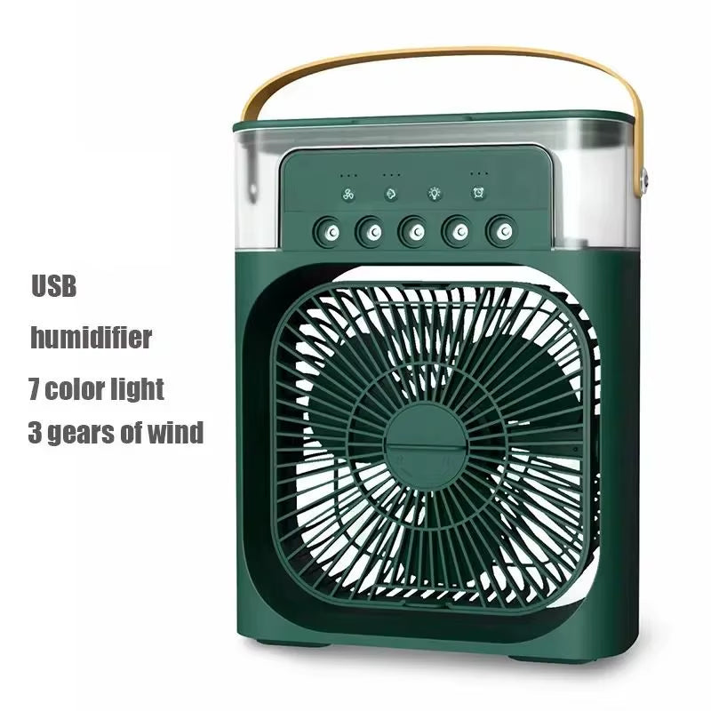 3-in-1 Portable Air Conditioner and Humidifier with LED Night Light for Home and Office Use