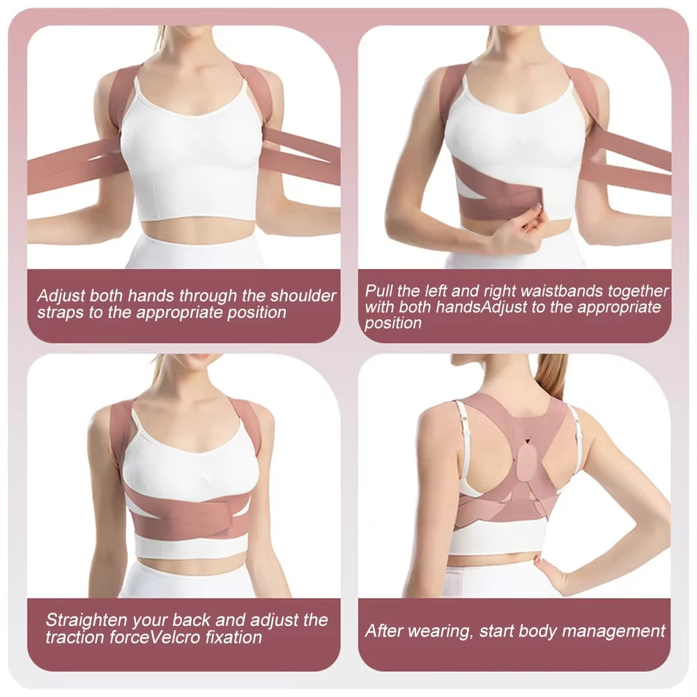 Brace Back Posture Corrector Spine Support Hunchback Correction Belt for Adult Posture Spinal Column Curvature Straight Waist