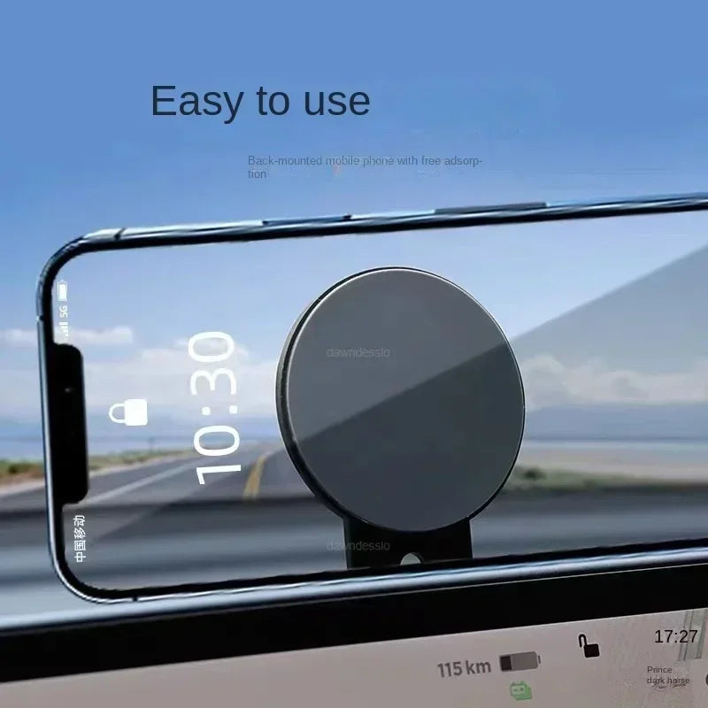 Metal Bracket for iPhone 13 and Laptop - MagSafe Tesla Mount for Side Screen Holder Compatible with Models 12 to 14