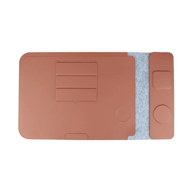 4-in-1 Laptop Sleeve with Fast Wireless Charging