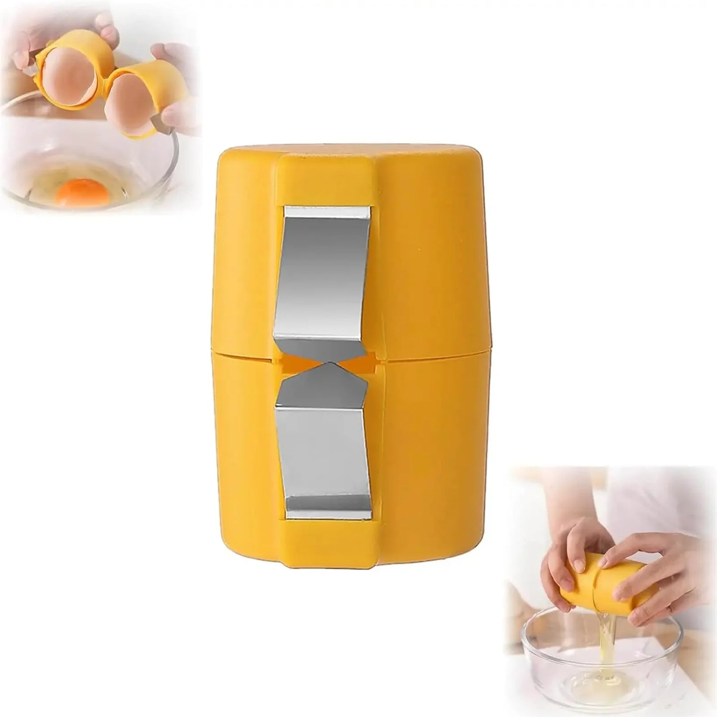 Multifunctional Handheld Eggshell Opener and Cracker Tool - Easy Open Kitchen Gadget for Raw Eggs (1 or 2 Pieces)