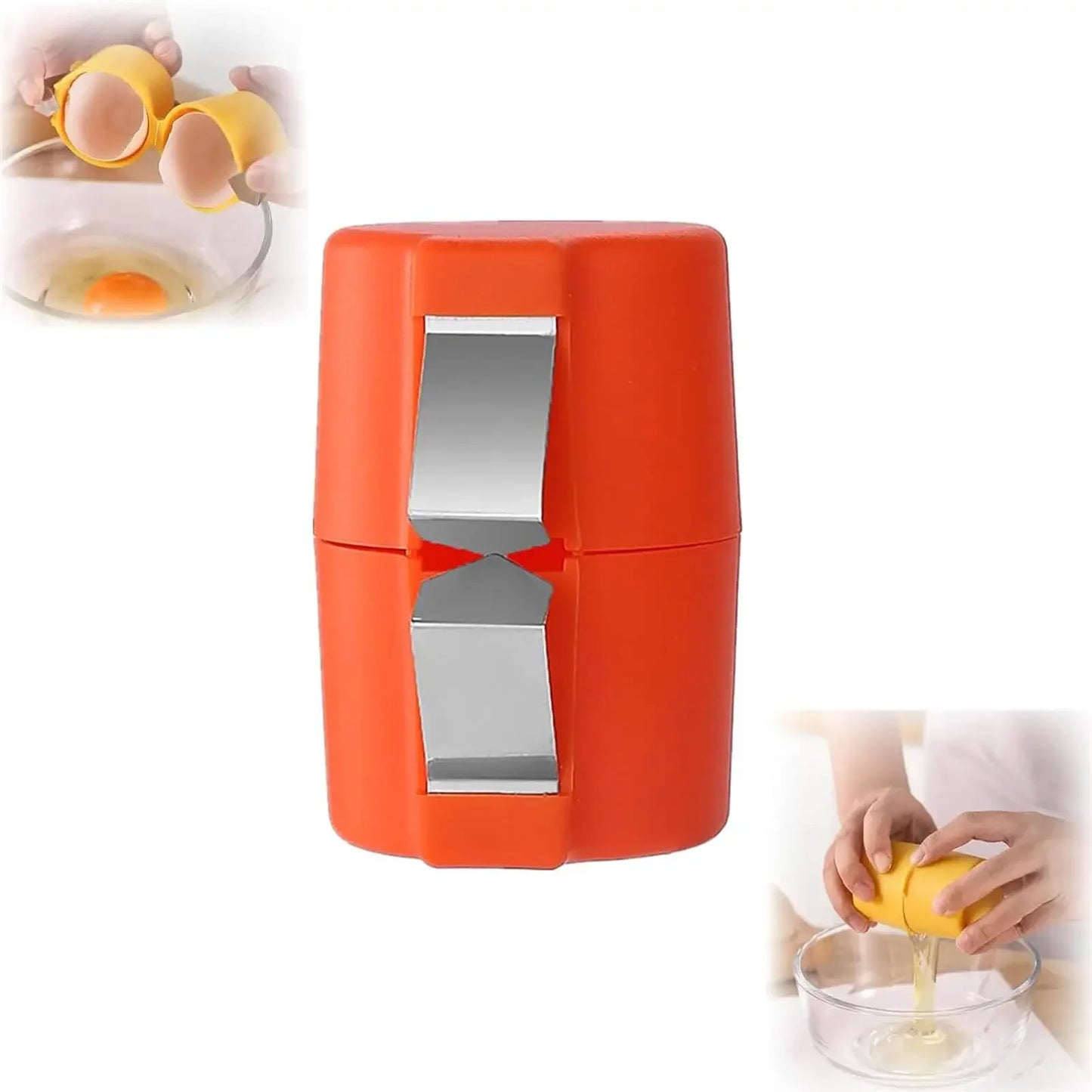Multifunctional Handheld Eggshell Opener and Cracker Tool - Easy Open Kitchen Gadget for Raw Eggs (1 or 2 Pieces)