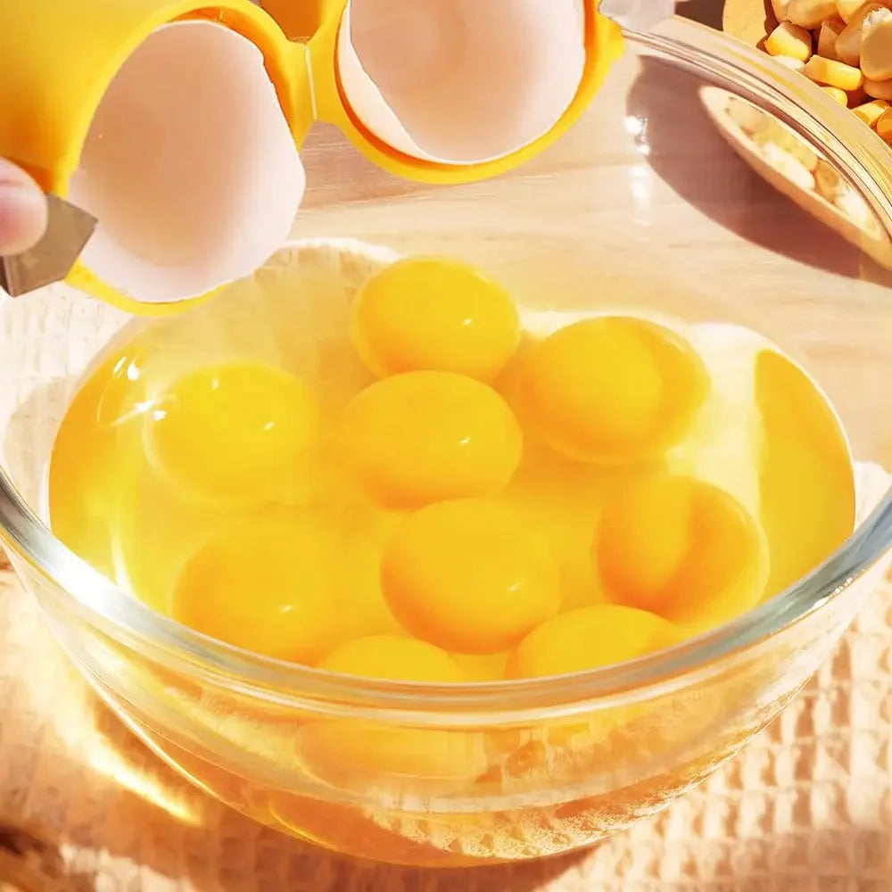 Multifunctional Handheld Eggshell Opener and Cracker Tool - Easy Open Kitchen Gadget for Raw Eggs (1 or 2 Pieces)