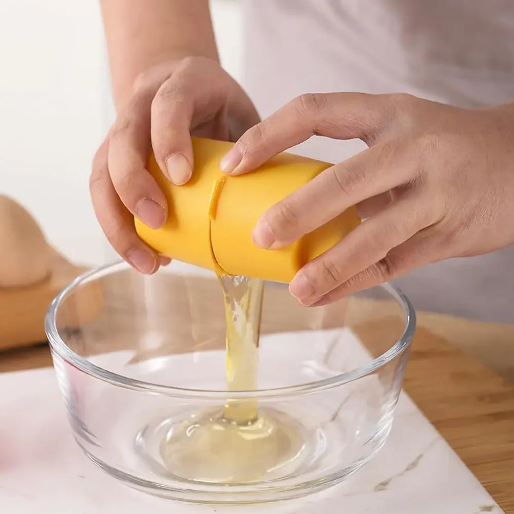 Multifunctional Handheld Eggshell Opener and Cracker Tool - Easy Open Kitchen Gadget for Raw Eggs (1 or 2 Pieces)