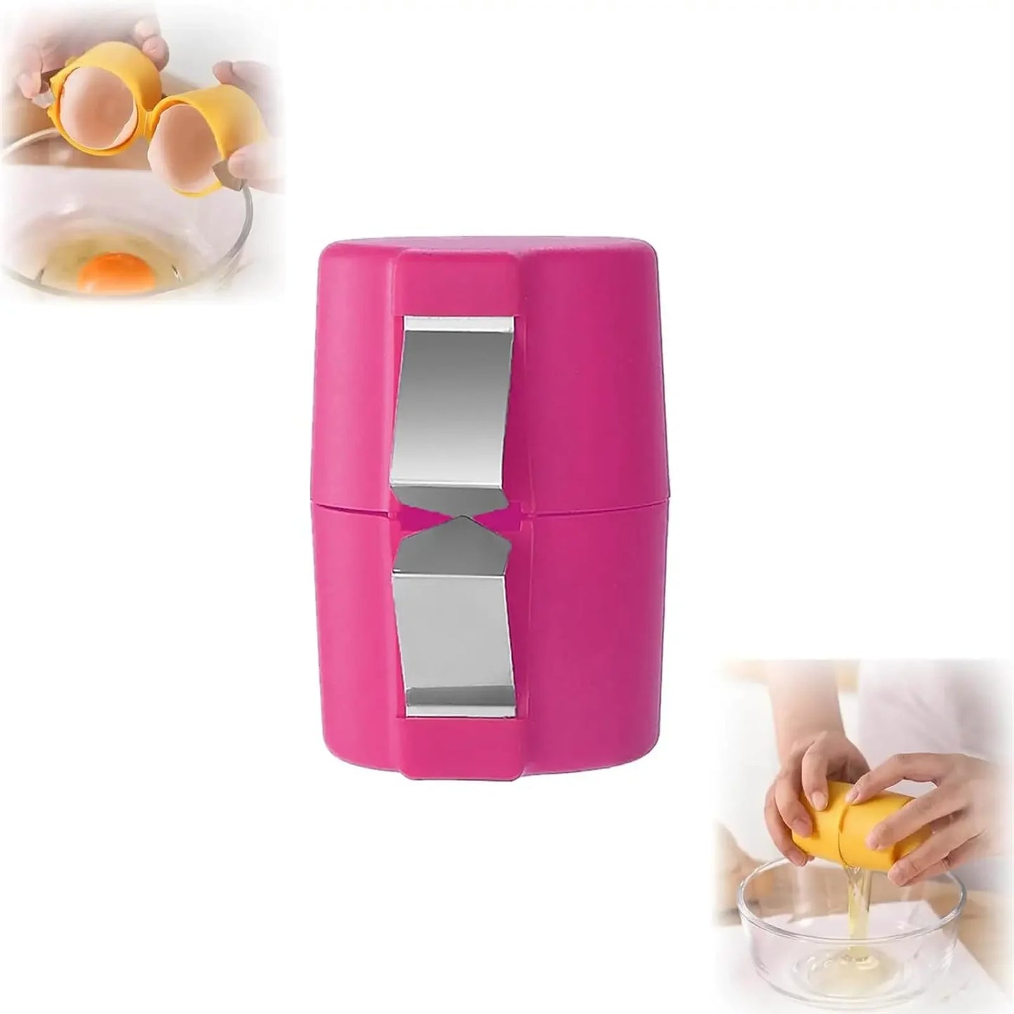Multifunctional Handheld Eggshell Opener and Cracker Tool - Easy Open Kitchen Gadget for Raw Eggs (1 or 2 Pieces)