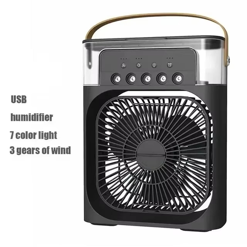 3-in-1 Portable Air Conditioner and Humidifier with LED Night Light for Home and Office Use