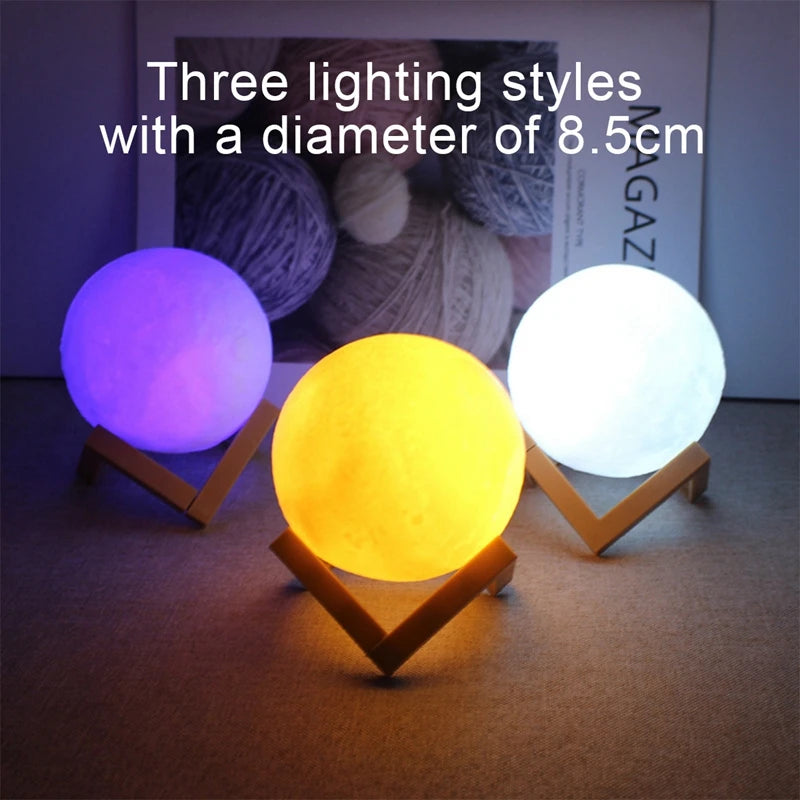 LED Moon and Galaxy Book Light - Ideal Birthday Gift for Children, Perfect for Bedroom Decoration and Indoor Lighting