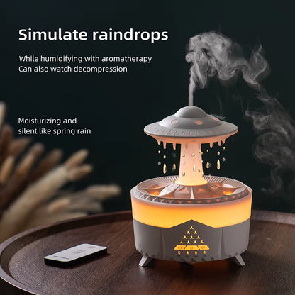 Colorful Raindrop Lighting Aromatherapy Air Humidifier