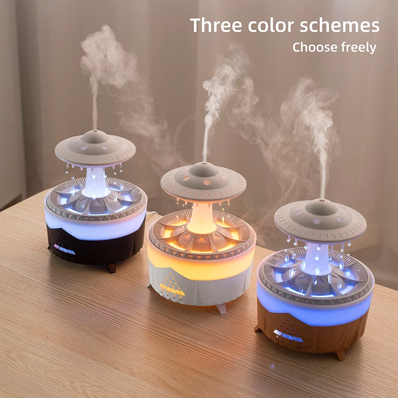 Colorful Raindrop Lighting Aromatherapy Air Humidifier