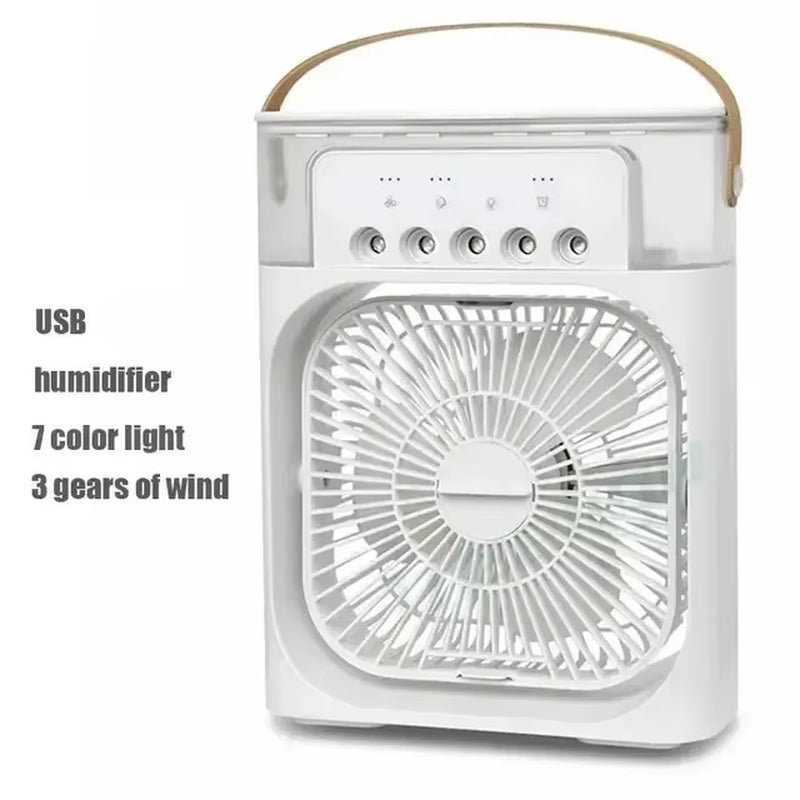 3-in-1 Portable Air Conditioner and Humidifier with LED Night Light for Home and Office Use