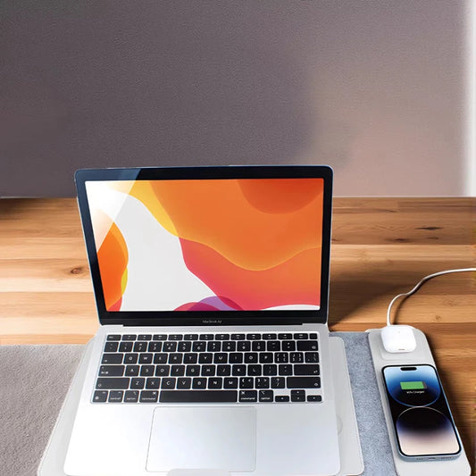 4-in-1 Laptop Sleeve with Fast Wireless Charging