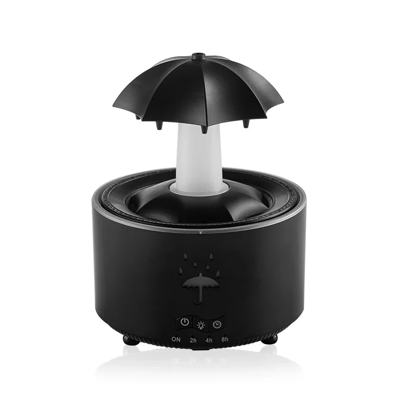 Creative Umbrella Water Drop Air Humidifier with Colorful Light and Aroma Essential Oil Diffuser