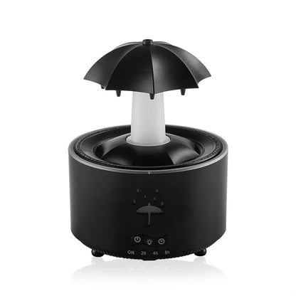 Creative Umbrella Water Drop Air Humidifier with Colorful Light and Aroma Essential Oil Diffuser
