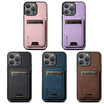 EUCAGR Premium Leather Wallet Phone Case for iPhone 16, 15, 14, 13, 12, Pro, Pro Max, Plus, with Magnetic Closure and Card Holder