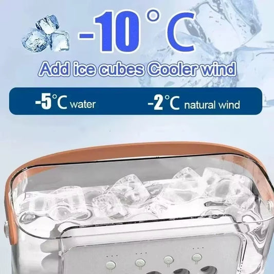 3-in-1 Portable Air Conditioner and Humidifier with LED Night Light for Home and Office Use
