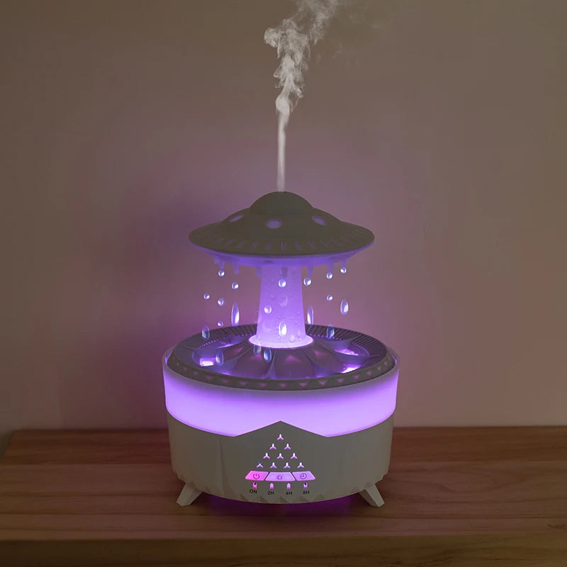 Colorful Raindrop Lighting Aromatherapy Air Humidifier